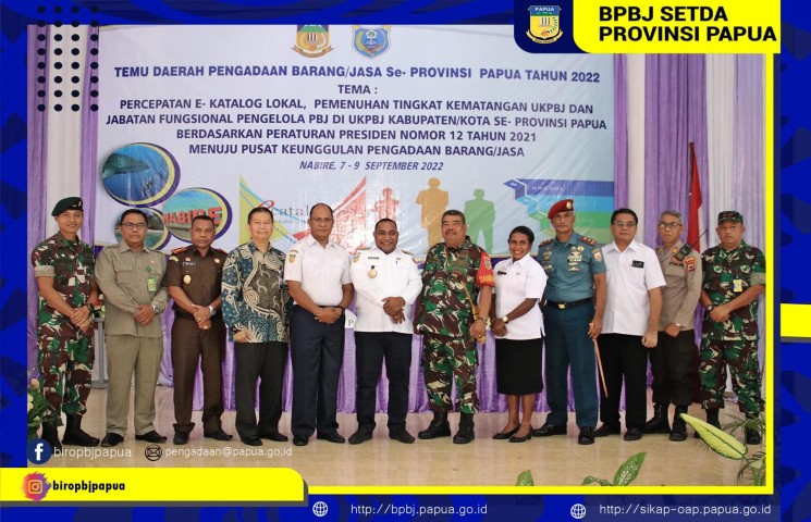 Temu Daerah PBJ di Kabupaten Nabire 